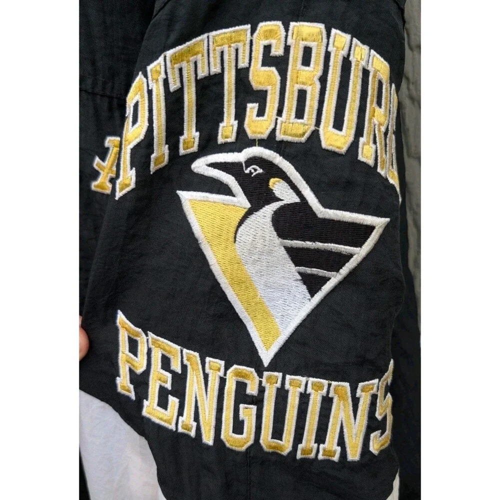 Vintage NHL Pittsburgh Penguins Starter Center Ice Full Zip Jacket XL
